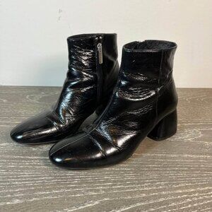 Minelli black varnished leather boots - 2” heel - US Women's size 6